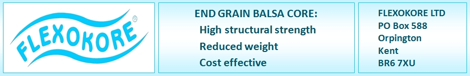 Flexokore - End Grain Balsa Core, High structural strength, Reduced weight, cost effective
